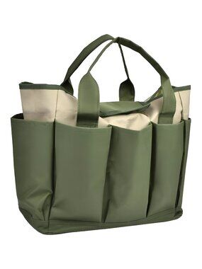 Garden Tool Bag, Garden Tote Bag With 8 Pockets, Canvas Garden Tool Storage